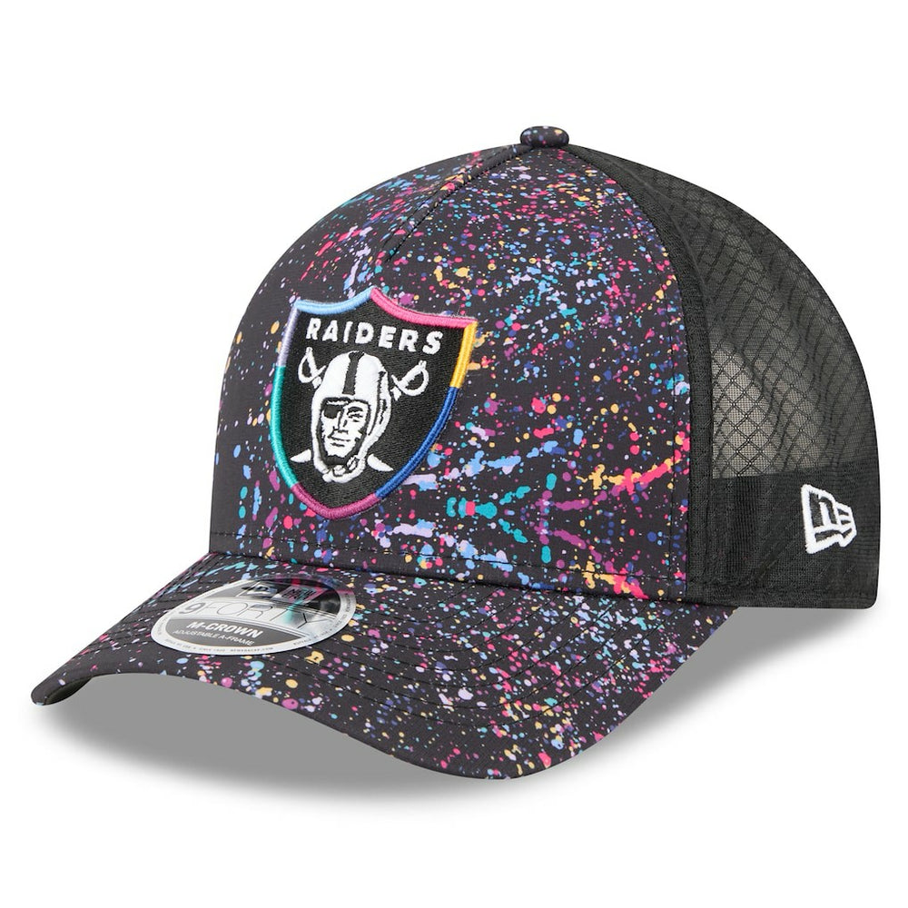 Las Vegas Raiders New Era Youth 2025 NFL Crucial Catch 9FORTY Adjustable Hat - Black Hats