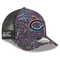 Chicago Bears New Era Youth 2025 NFL Crucial Catch 9FORTY Adjustable Hat - Black Hats