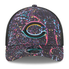 Chicago Bears New Era Youth 2025 NFL Crucial Catch 9FORTY Adjustable Hat - Black Hats