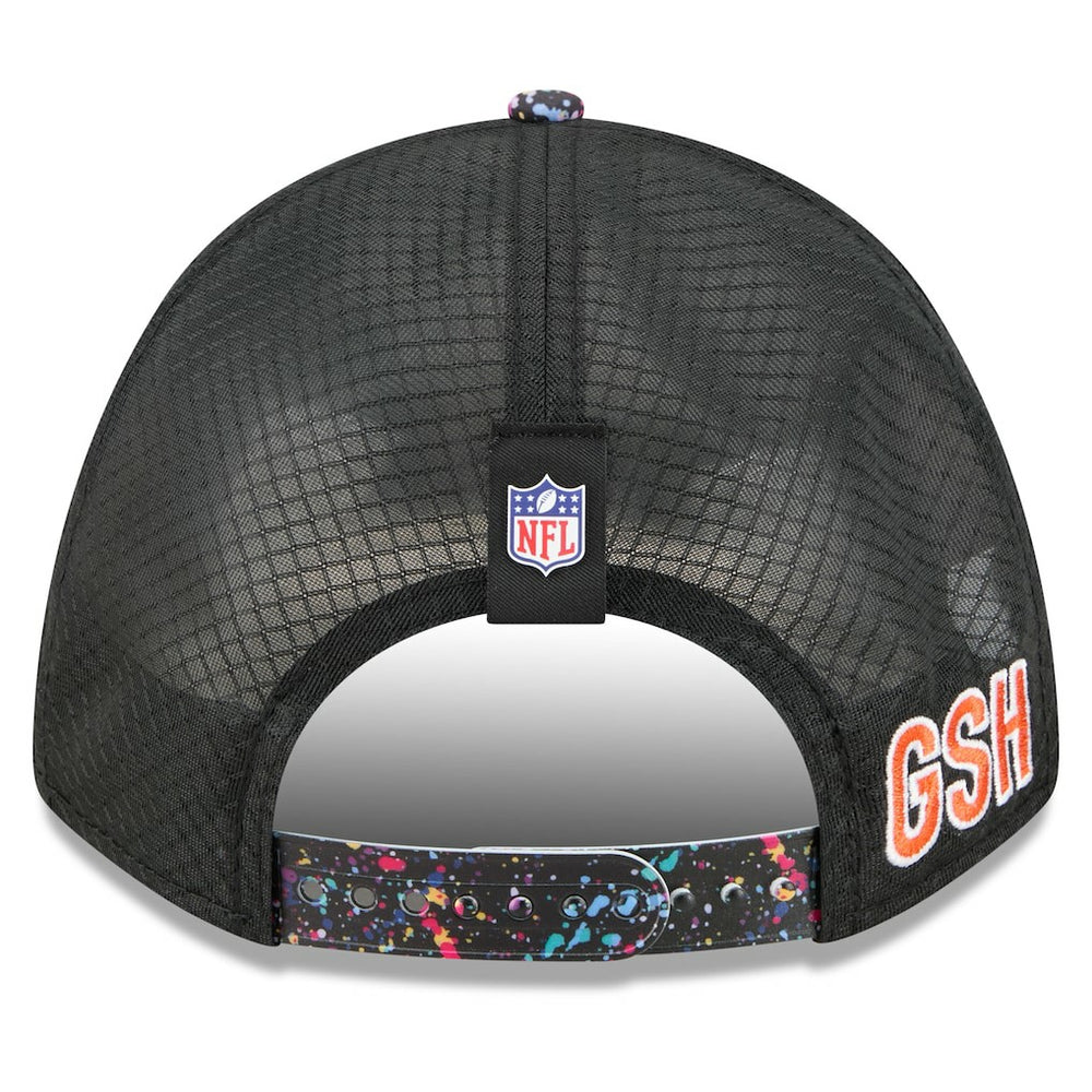 Chicago Bears New Era Youth 2025 NFL Crucial Catch 9FORTY Adjustable Hat - Black Hats