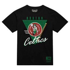 Boston Celtics Worldwide Collection Tri-Logo T-Shirt Black - Mitchell & Ness