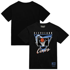 Cleveland Cavaliers Worldwide Collection Tri-Logo T-Shirt Black - Mitchell & Ness