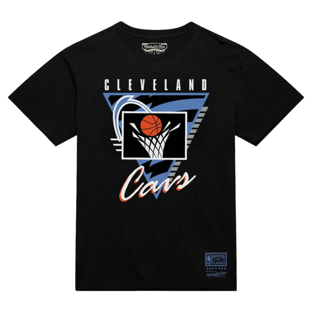 Cleveland Cavaliers Worldwide Collection Tri-Logo T-Shirt Black - Mitchell & Ness