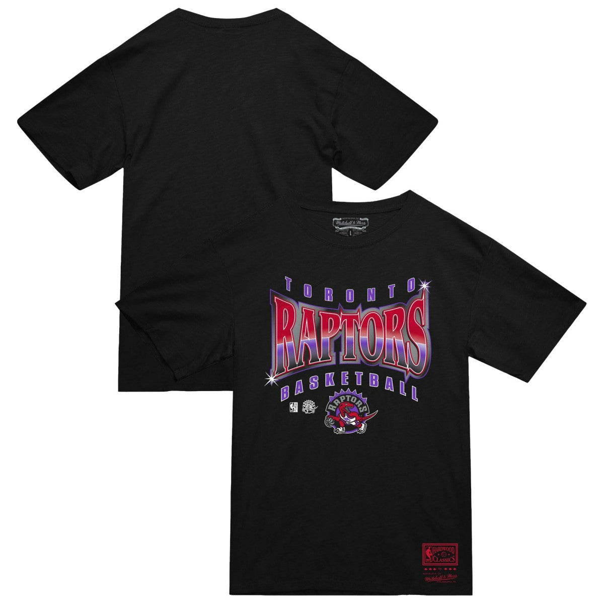 Toronto Raptors Worldwide Collection Glow Up T-Shirt Black - Mitchell & Ness