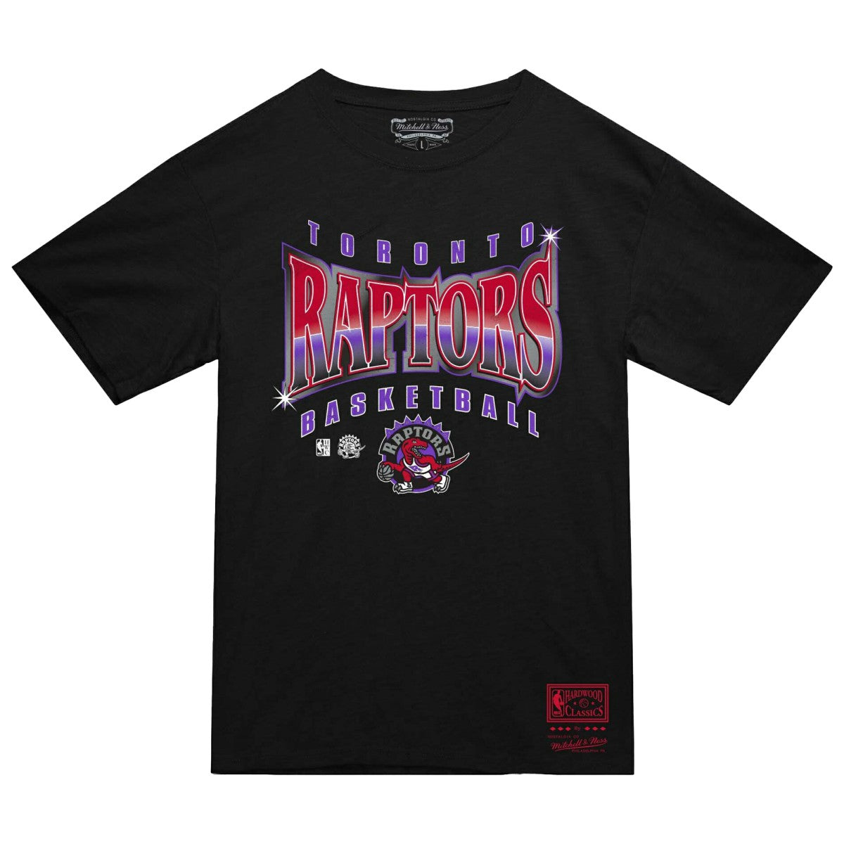 Toronto Raptors Worldwide Collection Glow Up T-Shirt Black - Mitchell & Ness