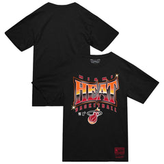 Miami Heat Worldwide Collection Glow Up T-Shirt Black - Mitchell & Ness