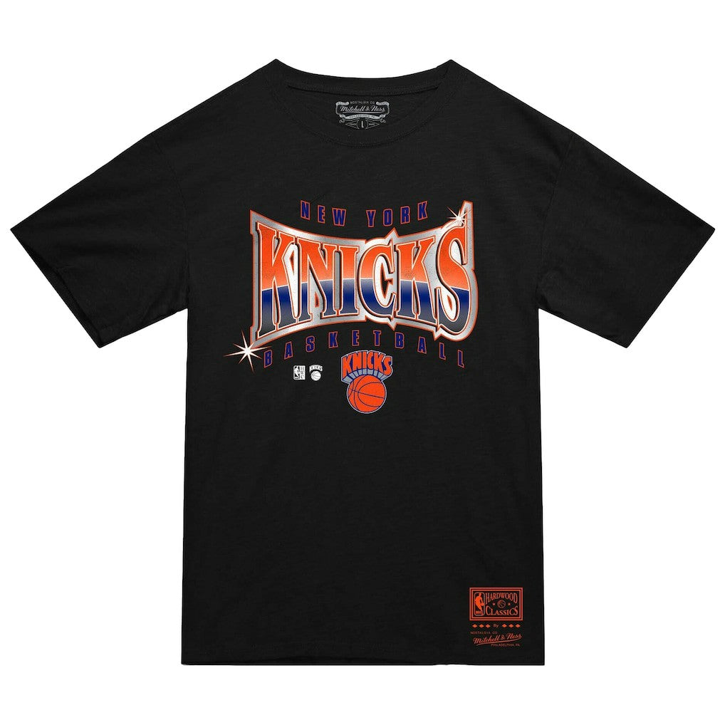 New York Knicks Worldwide Collection Glow Up T-Shirt Black - Mitchell & Ness outlet