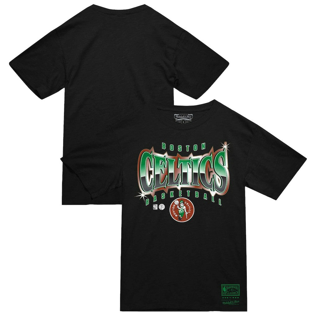 Boston Celtics Worldwide Collection Glow Up T-Shirt Black - Mitchell & Ness