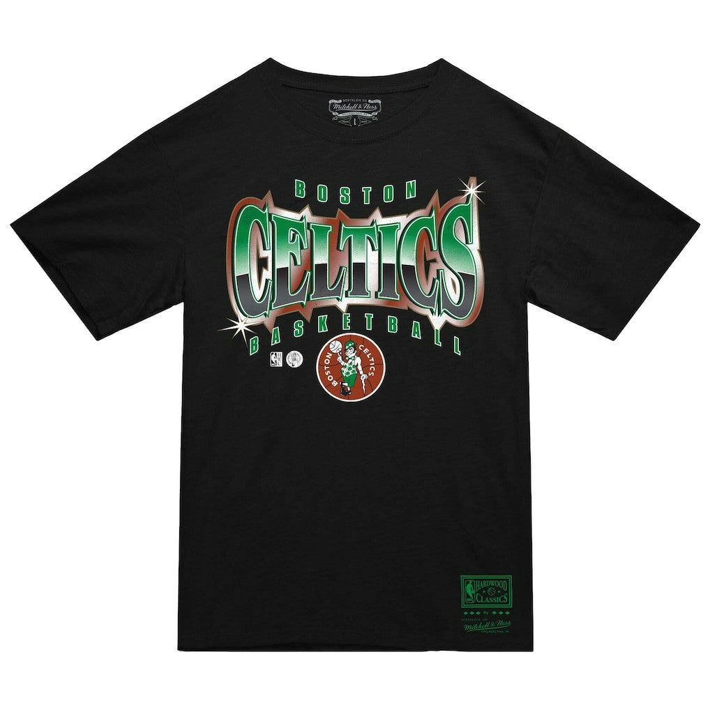 Boston Celtics Worldwide Collection Glow Up T-Shirt Black - Mitchell & Ness