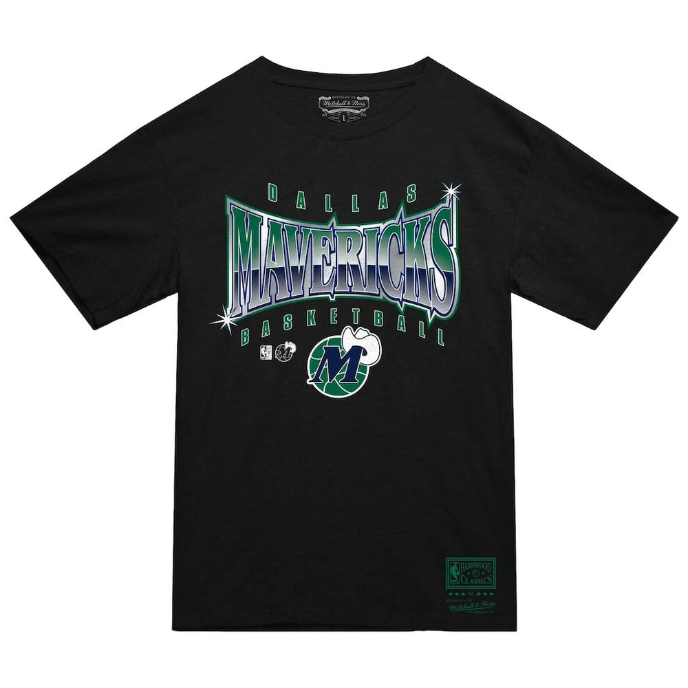 Dallas Mavericks Worldwide Collection Glow Up T-Shirt Black - Mitchell & Ness