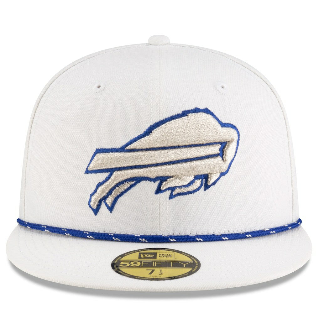 Buffalo Bills New Era 2025 Rivalries Collection Sideline Rope 59FIFTY Fitted Hat - White Hats