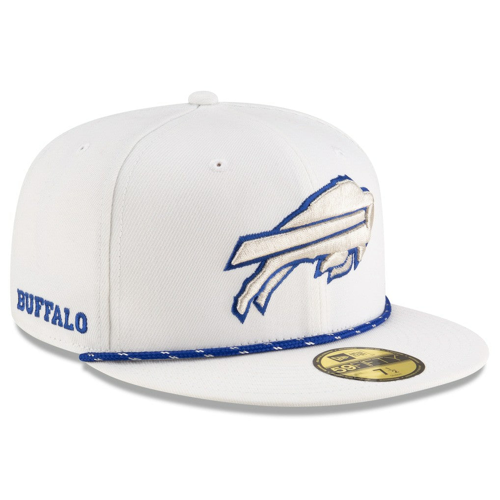 Buffalo Bills New Era 2025 Rivalries Collection Sideline Rope 59FIFTY Fitted Hat - White Hats