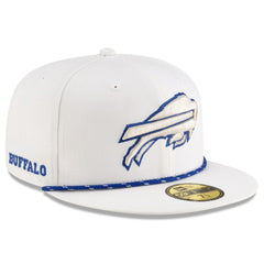 Buffalo Bills New Era 2025 Rivalries Collection Sideline Rope 59FIFTY Fitted Hat - White Hats