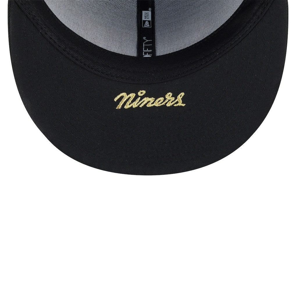 San Francisco 49ers New Era 2025 Rivalries Collection Sideline Rope 59FIFTY Fitted Hat - Black Hats