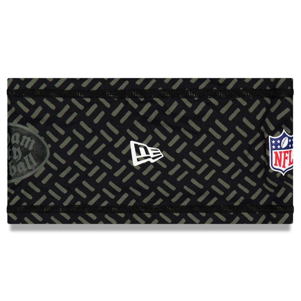 New York Jets New Era 2025 Rivalries Collection Sideline Headband - Black