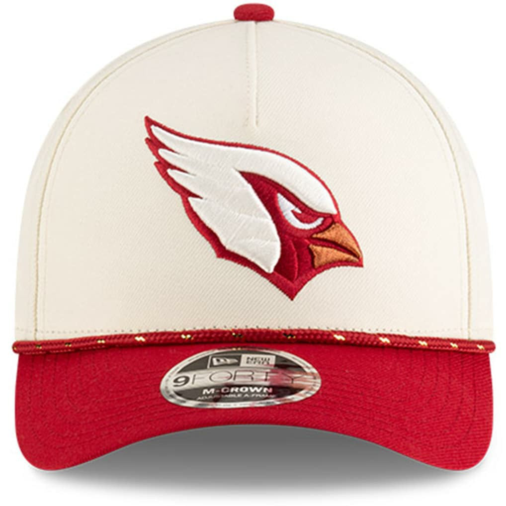 Arizona Cardinals New Era Youth 2025 Rivalries Collection 9FORTY A-Frame Adjustable Hat - Natural Hats
