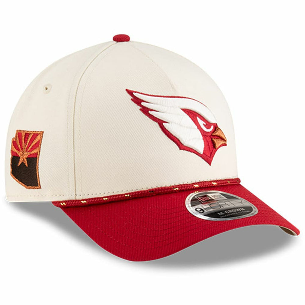 Arizona Cardinals New Era Youth 2025 Rivalries Collection 9FORTY A-Frame Adjustable Hat - Natural Hats