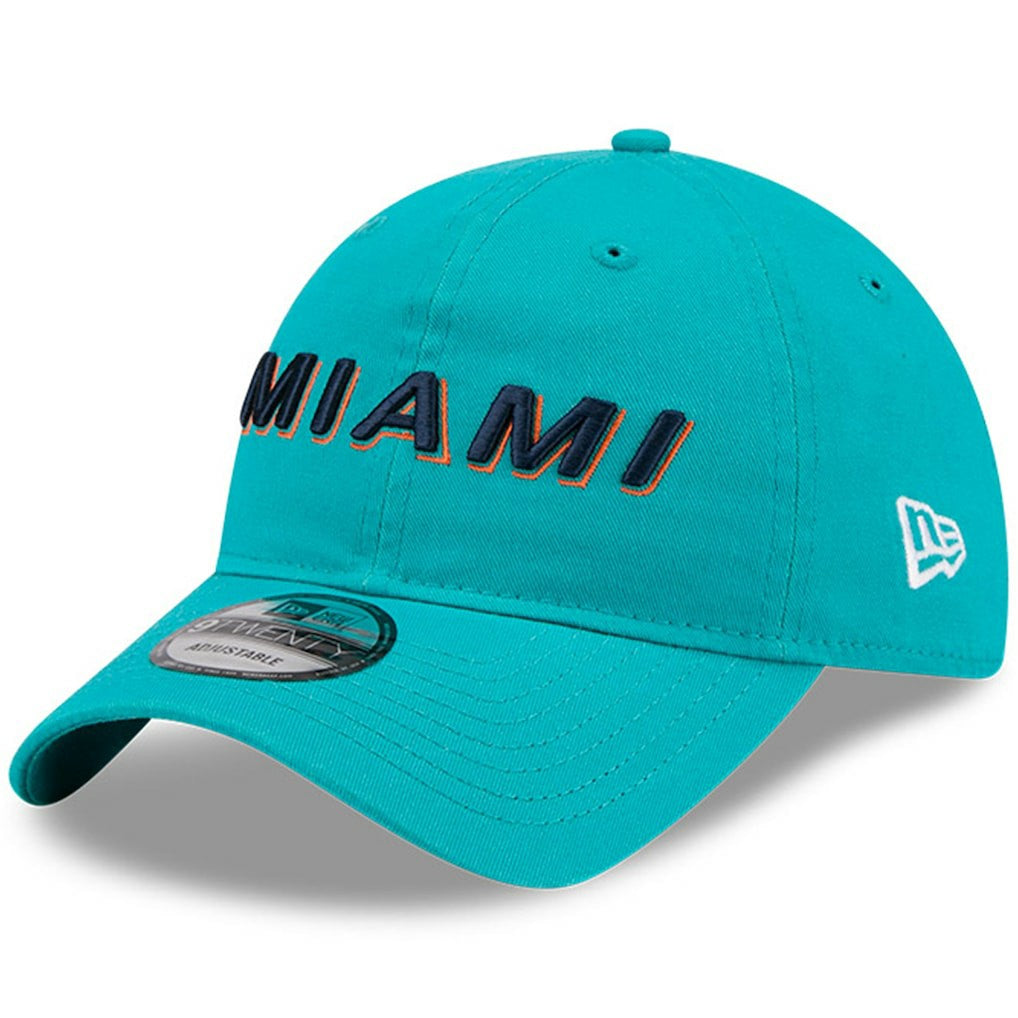 Miami Dolphins New Era 2025 Rivalries Collection Team 9TWENTY Adjustable Hat - Aqua Hats