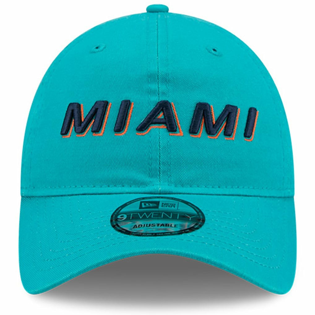 Miami Dolphins New Era 2025 Rivalries Collection Team 9TWENTY Adjustable Hat - Aqua Hats