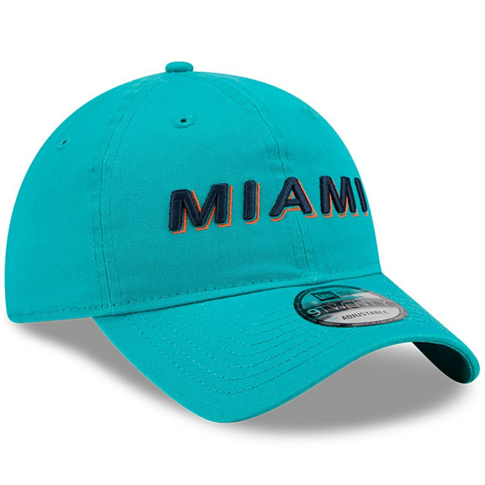 Miami Dolphins New Era 2025 Rivalries Collection Team 9TWENTY Adjustable Hat - Aqua Hats