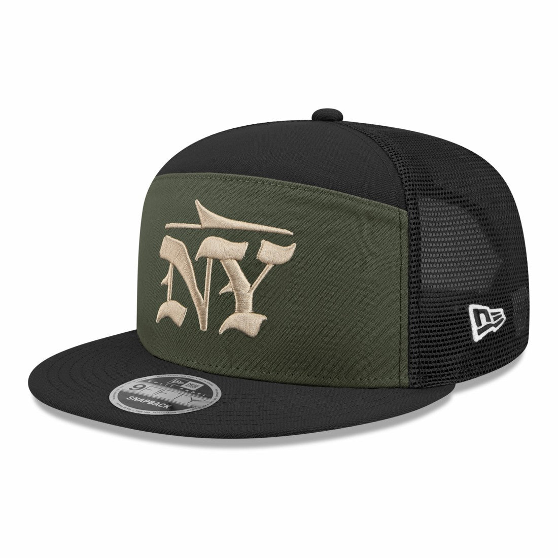 New York Jets New Era 2025 Rivalries Collection Team Split Panel 9FIFTY Snapback Hat - Gotham Green Hats