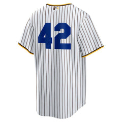 San Diego Padres Nike Home  2025 Jackie Robinson Day Replica Jersey - White Jerseys