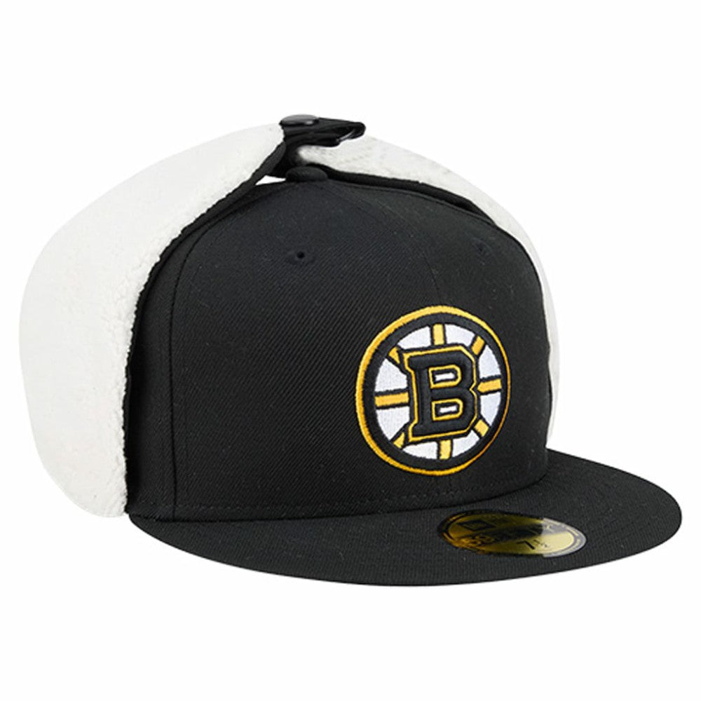Boston Bruins New Era Injection Dog Ear Classic Fitted Hat - Black | US 202906877