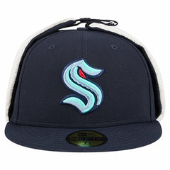 Seattle Kraken New Era Injection Dog Ear Classic Fitted Hat - Deep Sea Blue | US 202906881