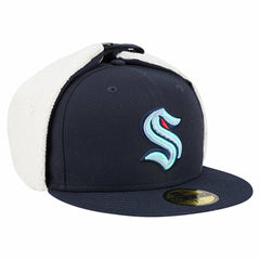 Seattle Kraken New Era Injection Dog Ear Classic Fitted Hat - Deep Sea Blue | US 202906881
