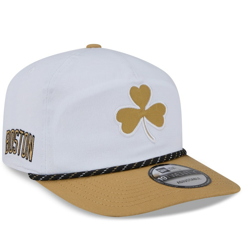 Boston Celtics 2025/26 City Edition 19TWENTY Adjustable Hat White/Gold - New Era