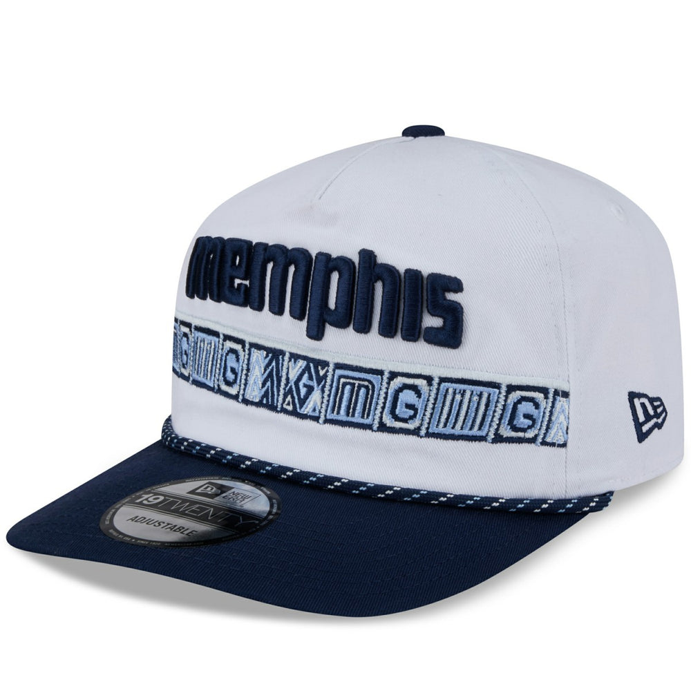 Memphis Grizzlies 2025/26 City Edition 19TWENTY Adjustable Hat White/Navy - New Era