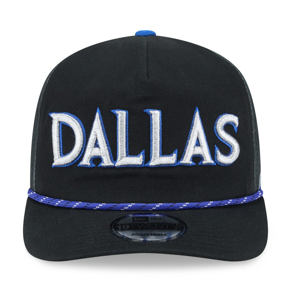 Dallas Mavericks 2025/26 City Edition 19TWENTY Adjustable Hat Black - New Era