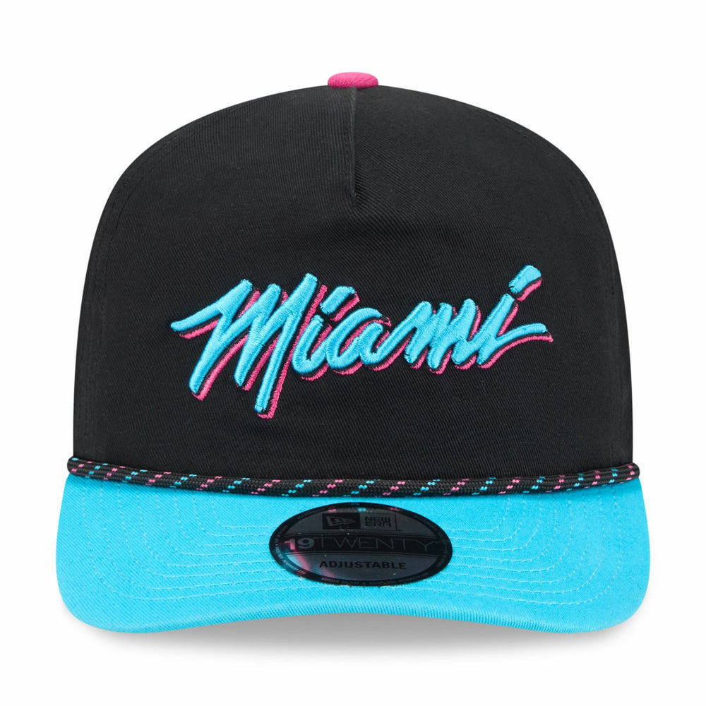 Miami Heat 2025/26 City Edition 19TWENTY Adjustable Hat Black/Turquoise - New Era