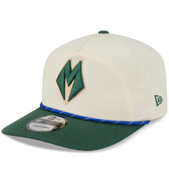 Milwaukee Bucks 2025/26 City Edition 19TWENTY Adjustable Hat Cream/Hunter Green - New Era
