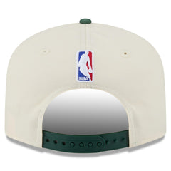 Milwaukee Bucks 2025/26 City Edition 19TWENTY Adjustable Hat Cream/Hunter Green - New Era