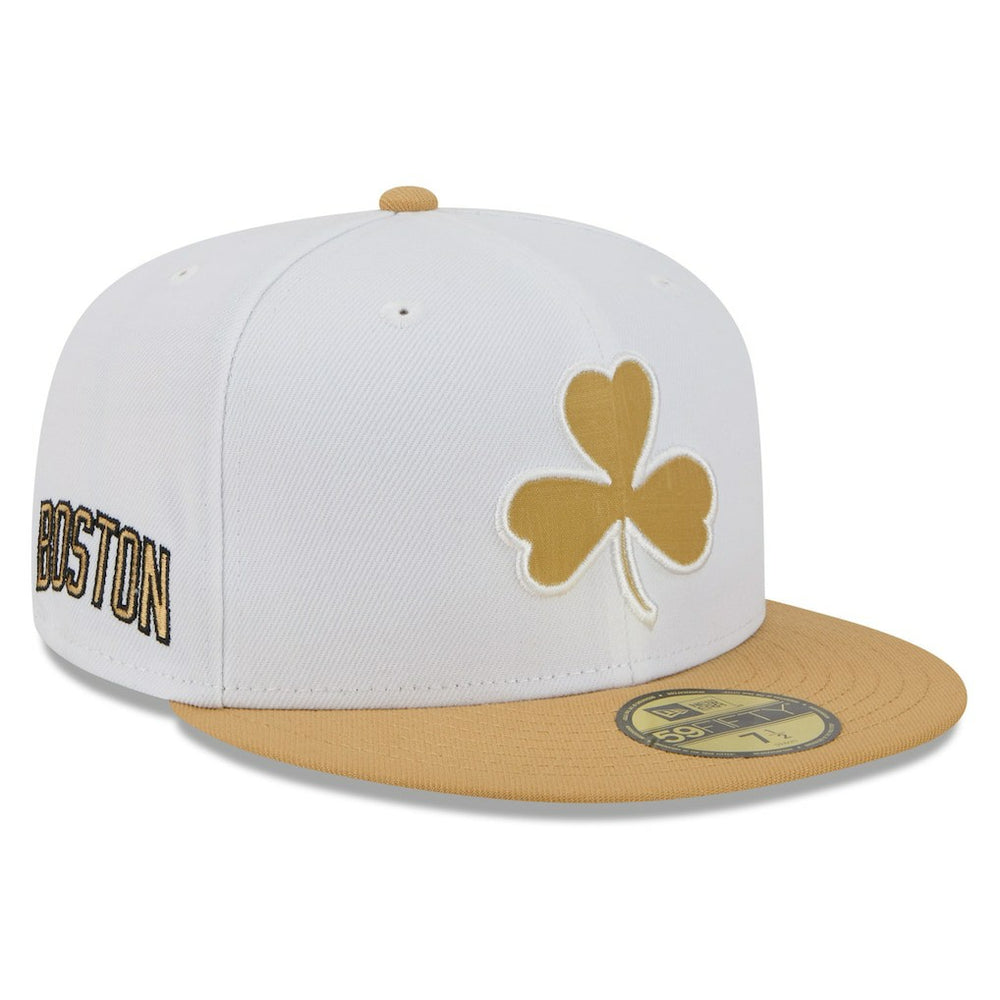 Boston Celtics 2025/26 City Edition 59FIFTY Fitted Hat White/Gold - New Era