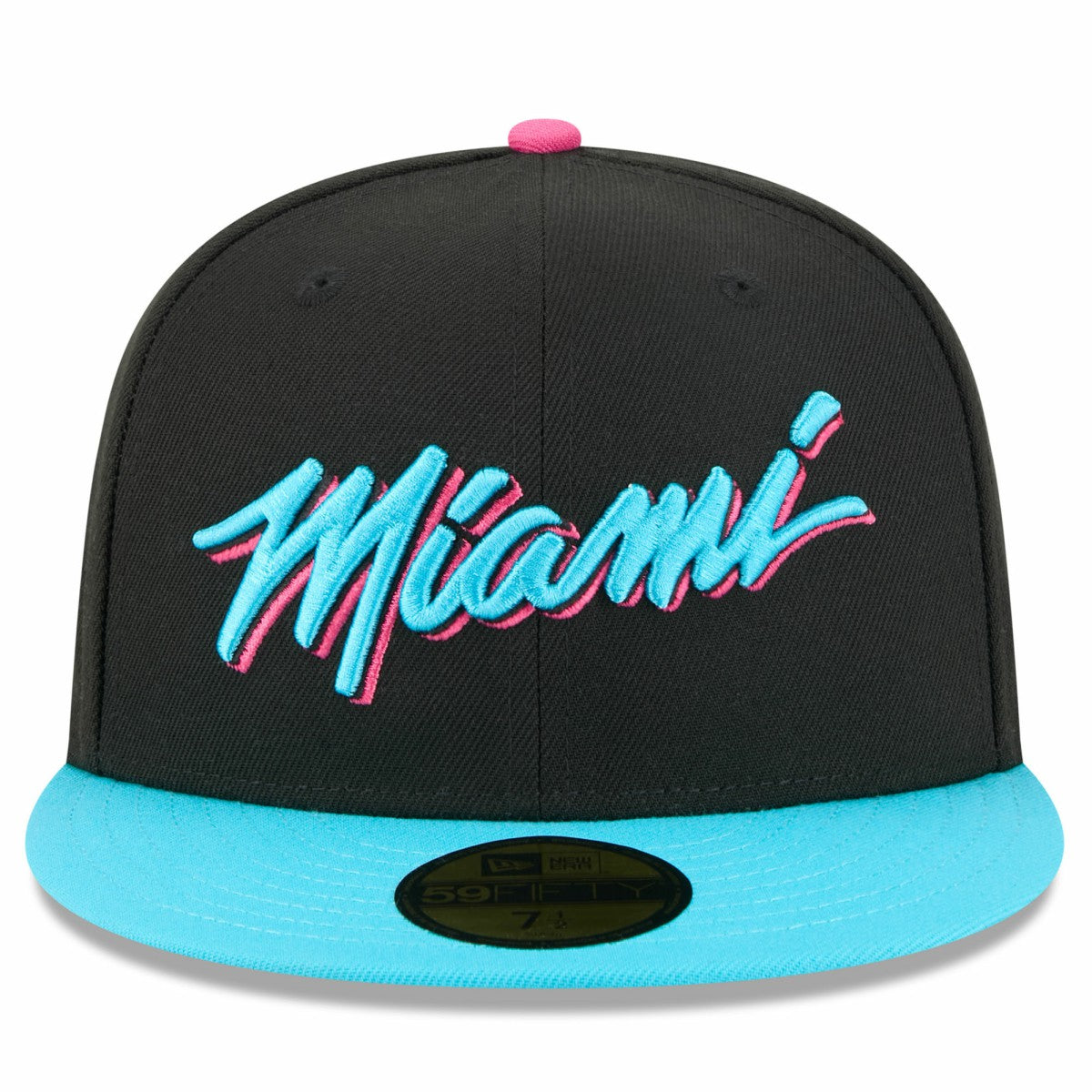 Miami Heat 2025/26 City Edition 59FIFTY Fitted Hat Black/Turquoise - New Era