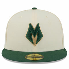 Milwaukee Bucks 2025/26 City Edition 59FIFTY Fitted Hat Cream/Hunter Green - New Era outlet