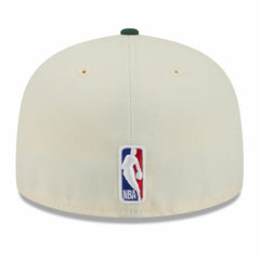 Milwaukee Bucks 2025/26 City Edition 59FIFTY Fitted Hat Cream/Hunter Green - New Era outlet