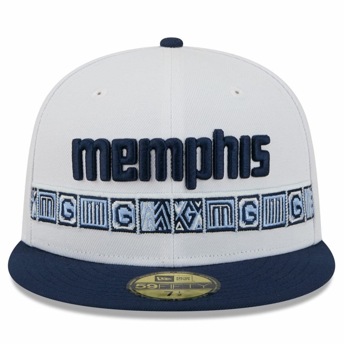 Memphis Grizzlies 2025/26 City Edition 59FIFTY Fitted Hat White/Navy - New Era