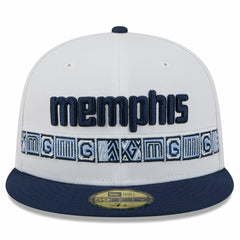 Memphis Grizzlies 2025/26 City Edition 59FIFTY Fitted Hat White/Navy - New Era