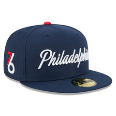 Philadelphia 76ers 2025/26 City Edition 59FIFTY Fitted Hat Navy - New Era