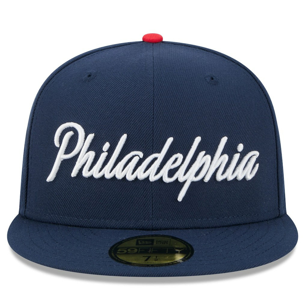 Philadelphia 76ers 2025/26 City Edition 59FIFTY Fitted Hat Navy - New Era
