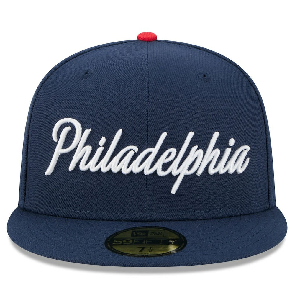 Philadelphia 76ers 2025/26 City Edition 59FIFTY Fitted Hat Navy - New Era