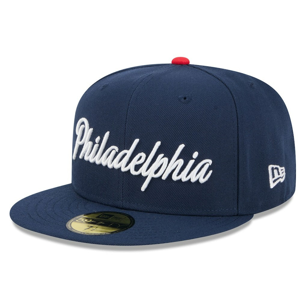 Philadelphia 76ers 2025/26 City Edition 59FIFTY Fitted Hat Navy - New Era