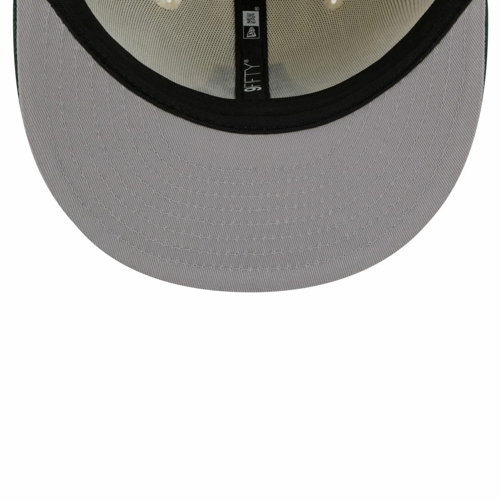 Milwaukee Bucks 2025/26 City Edition 9FIFTY Snapback Hat Tan/Hunter Green - New Era
