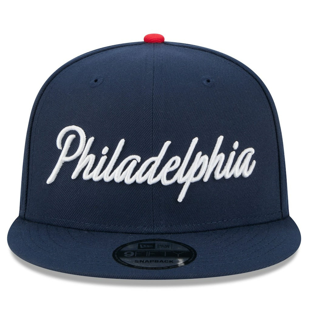 Philadelphia 76ers 2025/26 City Edition 9FIFTY Snapback Hat Navy - New Era