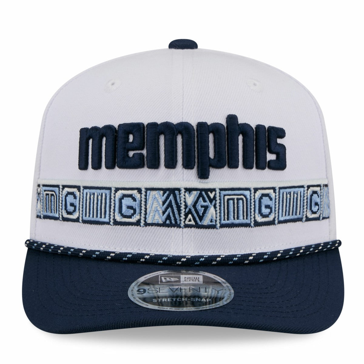 Memphis Grizzlies 2025/26 City Edition 9SEVENTY Adjustable Hat White/Navy - New Era