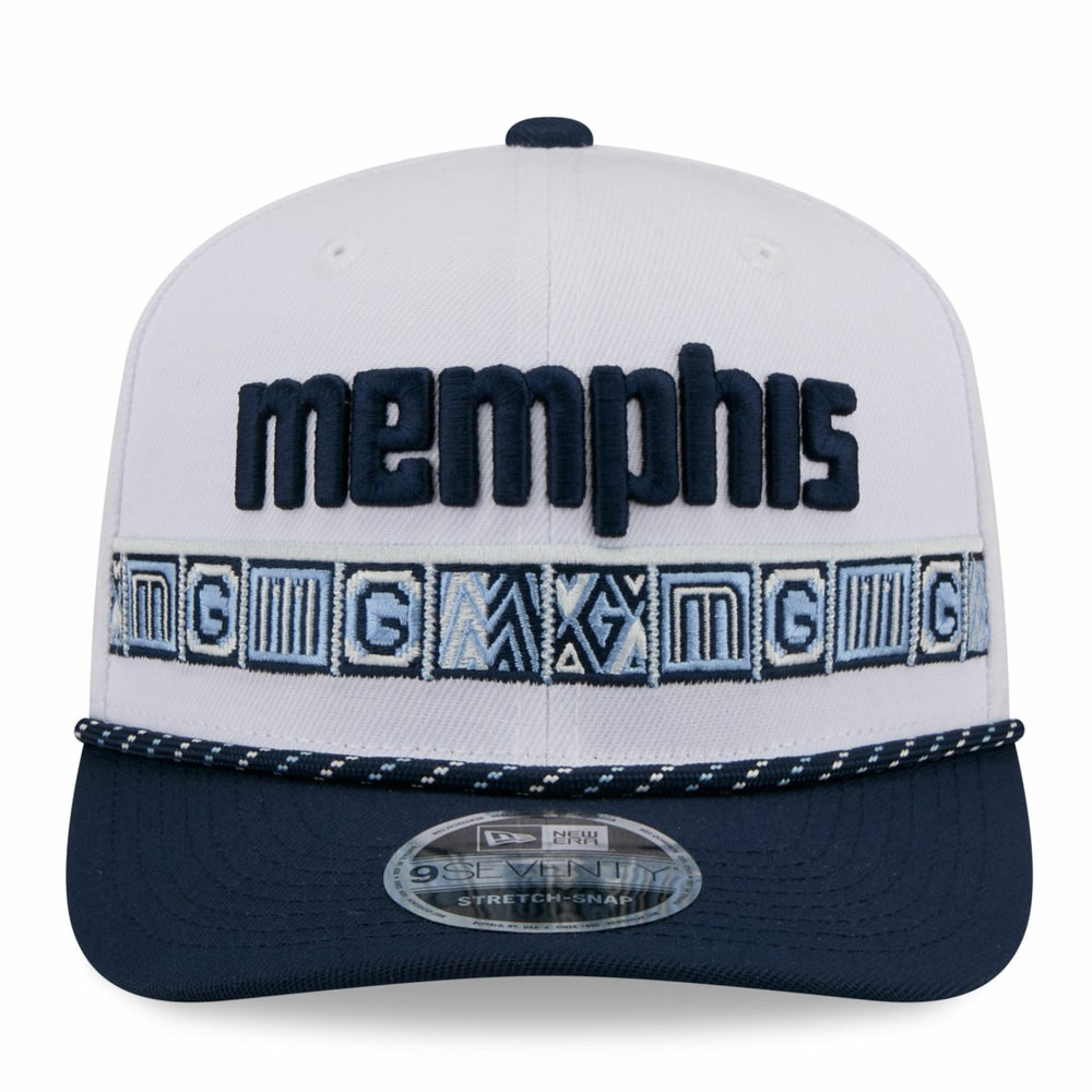 Memphis Grizzlies 2025/26 City Edition 9SEVENTY Adjustable Hat White/Navy - New Era