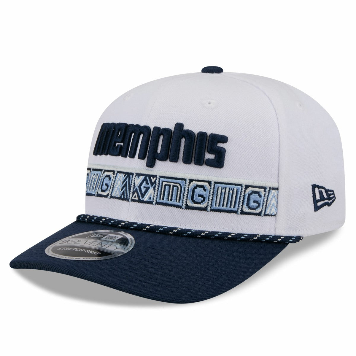 Memphis Grizzlies 2025/26 City Edition 9SEVENTY Adjustable Hat White/Navy - New Era